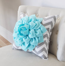 Load image into Gallery viewer, Teal Decorative Pillow - Daisy Manor