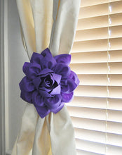 Load image into Gallery viewer, Coral Dahlia Curtain Ties - Daisy Manor