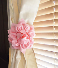 Load image into Gallery viewer, Coral Dahlia Curtain Ties - Daisy Manor