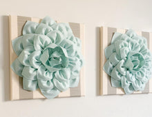 Load image into Gallery viewer, Snow Blue on French Country Stripe Wall Decor