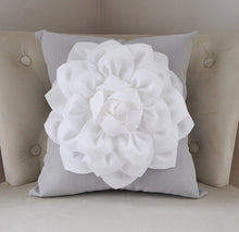 Load image into Gallery viewer, White Decorative Pillow - Daisy Manor