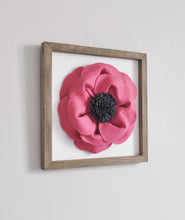 Load image into Gallery viewer, Dark Blush Poppy Flower Farmhouse Framed Wall Art - Daisy Manor
