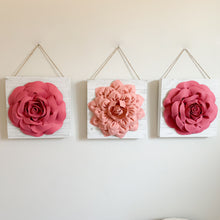 Load image into Gallery viewer, Wall of Roses Farmhouse Flower Wall Decor
