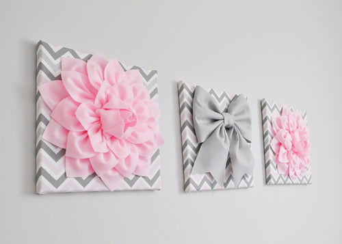 Light Pink and Gray Baby Girl Nursery Decor - Daisy Manor