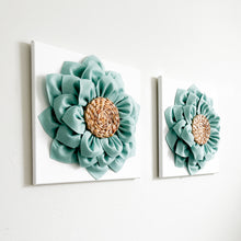 Load image into Gallery viewer, NEW DESIGN Bohemian Wild Flower Rustic Farmhouse Wall Hanging Set of Two
