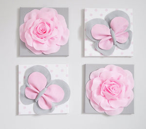 Butterfly and Rose Nursery Decor - Daisy Manor