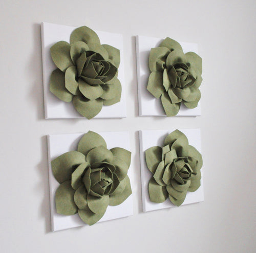 Succulent Wall Art Set of Four - Daisy Manor