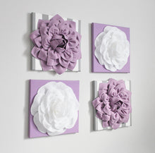 Load image into Gallery viewer, Lilac and White Nursery Wall Art - Daisy Manor
