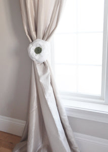 Poppy Flower Curtain Tie Back Set - Daisy Manor