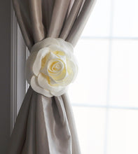 Load image into Gallery viewer, Ivory Rose Curtain Tie Back - Daisy Manor
