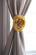 Load image into Gallery viewer, Mellow Yellow Rose Curtain Tieback - Daisy Manor
