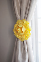 Load image into Gallery viewer, Yellow Dahlia Floral Curtain Tieback - Daisy Manor
