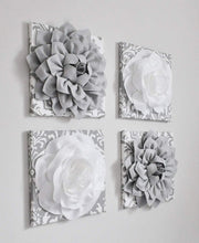 Load image into Gallery viewer, Gray Damask Wall Decor - Daisy Manor
