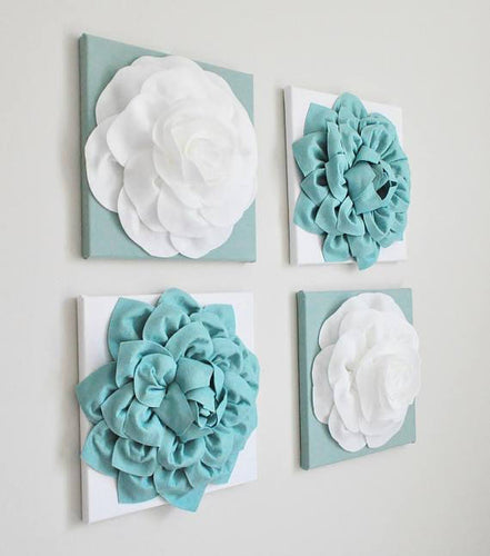 Dusty Blue Wall Art - Daisy Manor