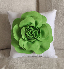 Load image into Gallery viewer, Green Decorative Pillow - Daisy Manor
