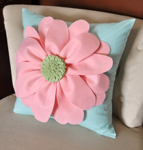 Load image into Gallery viewer, White Daisy Flower on Black Pillow  -New Bedbuggs Design -Pick your Colors- - Daisy Manor
