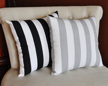 Load image into Gallery viewer, Two Stuffed Stripe Pillows -Choose Your Own Colors- Premier Prints-14 x 14 - Daisy Manor
