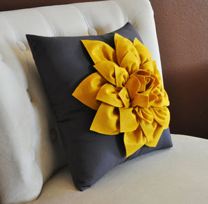 Mustard Decorative Pillow Cover - Daisy Manor