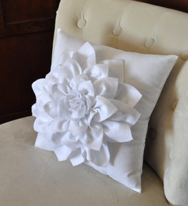 White Decorative Pillow - Daisy Manor