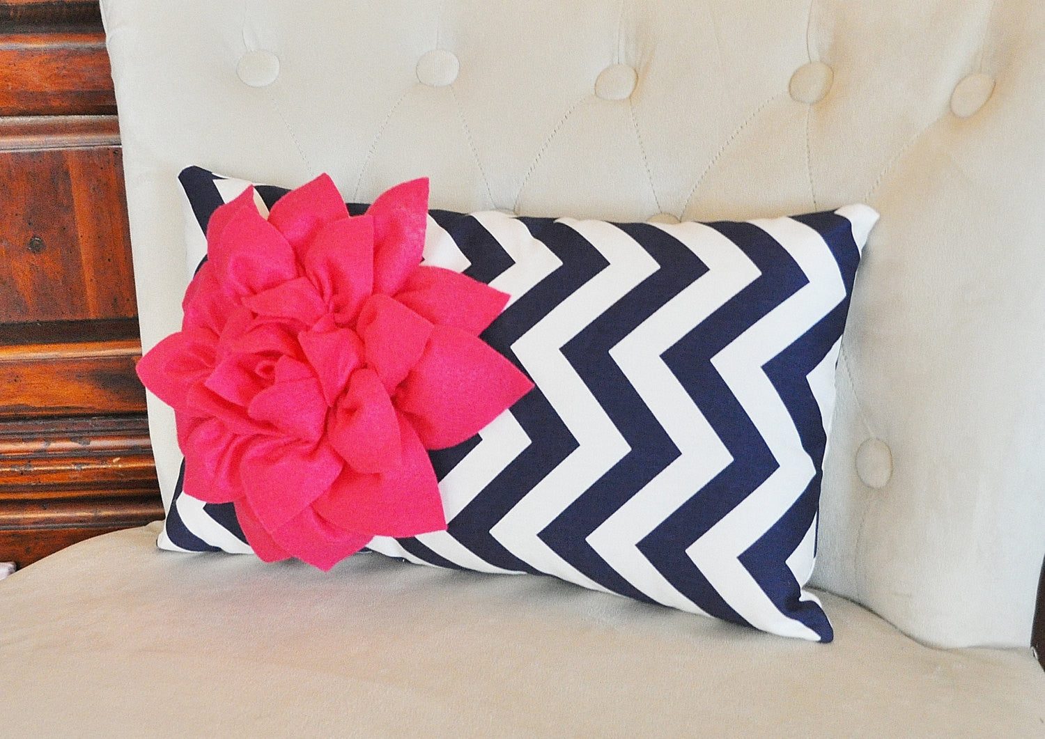 Hot pink lumbar pillow online