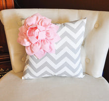 Load image into Gallery viewer, Lt Pink Corner Dahlia Pillow - Daisy Manor
