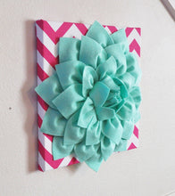 Load image into Gallery viewer, Mint and Hot Pink Wall Hanging - Daisy Manor
