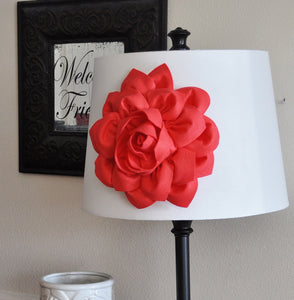 Lamp Shade Coral Dahlia Flower Magnetic Accessory -Decorative Lighting- - Daisy Manor
