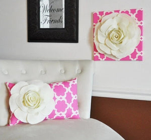 Lumbar Pillow and Wall Hanging Combo - Daisy Manor