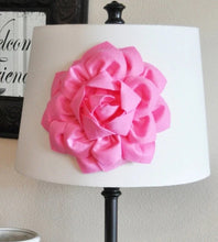 Load image into Gallery viewer, Pink Dahlia Flower Lamp Shade Applique -Lamp Shade Magnetic Flower Embellishment- New Bedbuggs Collection - Daisy Manor
