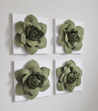 Load image into Gallery viewer, TWO Lilac Succulent Flower Wall Art Canvases
